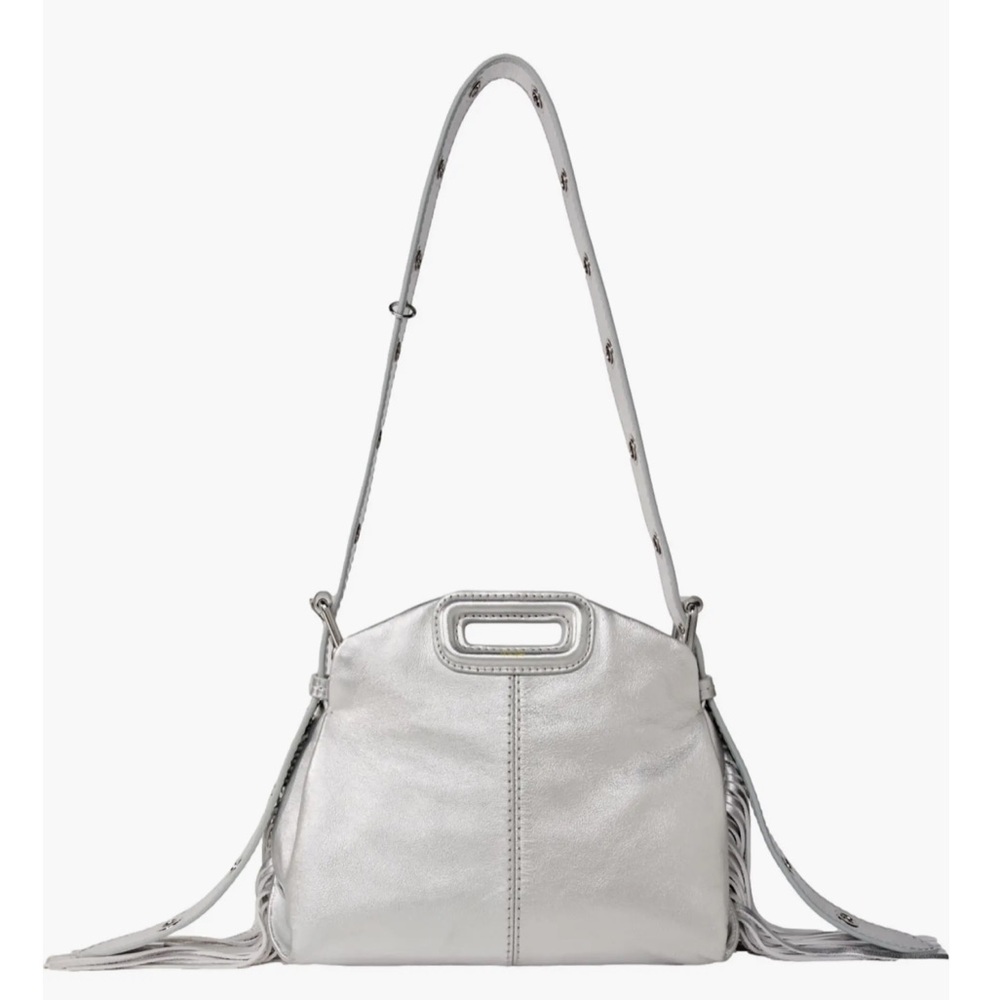 Maje Metallic leather Miss M Mini bag
